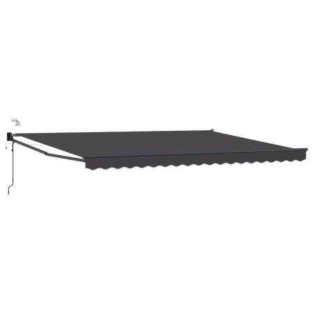 Auvent rétractable électrique Anthracite 4 x 2 m 546465546465