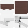 Auvent rétractable électrique Marron 2,5 x 2 m 546466546466