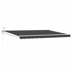 Auvent rétractable électrique Anthracite 4 x 2 m 546534546534