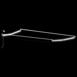 Auvent rétractable électrique Anthracite et blanc 4 x 2 m 546535546535