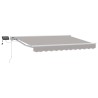Cadre de store manuel avec LEDs Gris clair 3 x 2,5 m 546546546546