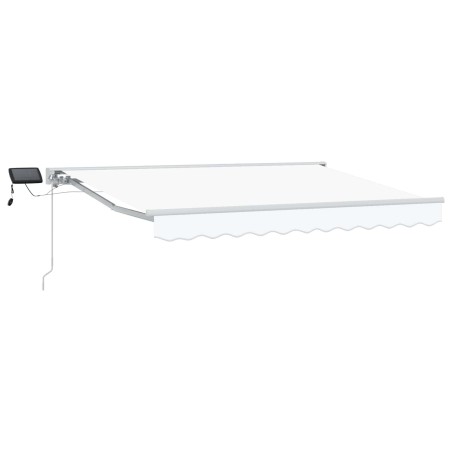 Cadre de store manuel avec LEDs Blanc 3,5 x 2,5 m 546576546576