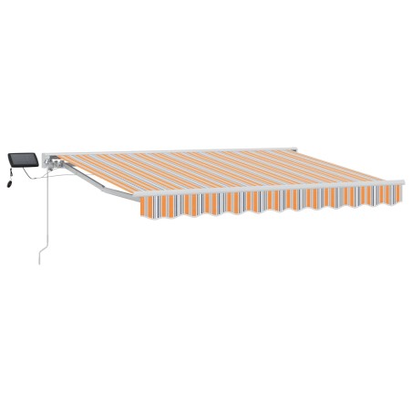Cadre de store manuel avec LEDs Bleu et Orange 3,5 x 2,5 m 546579546579