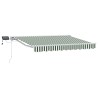 Cadre de store manuel avec LEDs Vert et blanc 3,5 x 2,5 m 546582546582