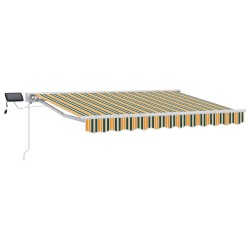 Cadre de store manuel avec LEDs Vert et jaune 3,5 x 2,5 m 546583546583