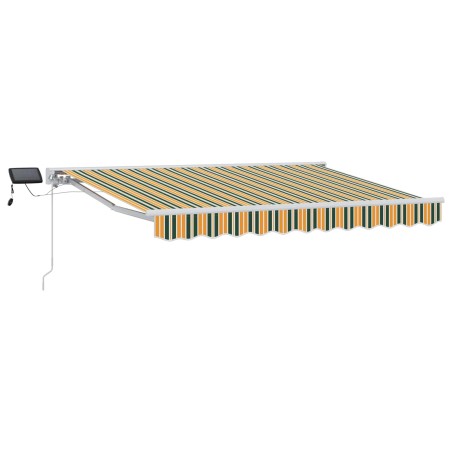 Cadre de store manuel avec LEDs Vert et jaune 3,5 x 2,5 m 546583546583