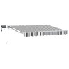 Cadre de store manuel avec LEDs Anthracite et blanc 3 x 2,5 m 546588546588