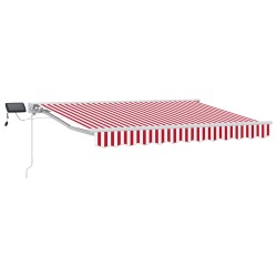 Cadre de store manuel avec LEDs Rouge et Blanc 3 x 2,5 m 546590546590