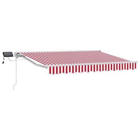 Cadre de store manuel avec LEDs Rouge et Blanc 3 x 2,5 m 546590546590