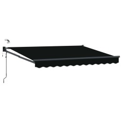 Auvent rétractable électrique Noir 3 x 2,5 m 546601546601