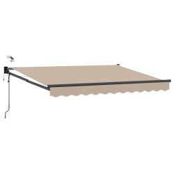 Auvent rétractable électrique Beige 3 x 2,5 m 546602546602