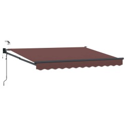 Auvent rétractable électrique Marron 3,5 x 2 m 546621546621