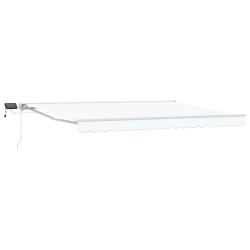 Cadre de store manuel avec LEDs Blanc 4 × 3 m 546637546637