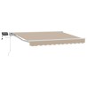Cadre de store manuel avec LEDs Beige 3,5 x 2,5 m 546656546656