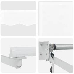 Auvent rétractable électrique Blanc 3 x 2,5 m 546690546690