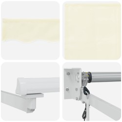 Auvent rétractable électrique Crème 3 x 2,5 m 546692546692