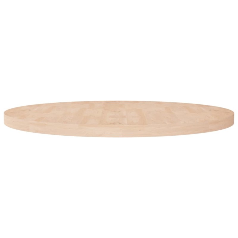 Dessus de table rond Ø90x4 cm Bois de chêne massif non traité 546717546717