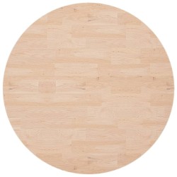 Dessus de table rond Ø90x4 cm Bois de chêne massif non traité 546717546717