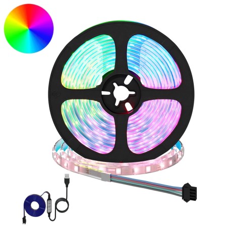 Bande LED 2 pcs Noir et Transparent 5500 mm Cuivre et plastique 546722546722