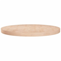Dessus de table rond Ø80x4 cm Bois de chêne massif non traité 546740546740
