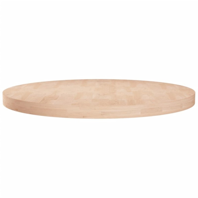 Dessus de table rond Ø80x4 cm Bois de chêne massif non traité 546740546740