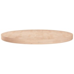 Dessus de table rond Ø70x4 cm Bois de chêne massif non traité 546741546741