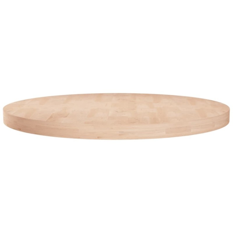 Dessus de table rond Ø70x4 cm Bois de chêne massif non traité 546741546741
