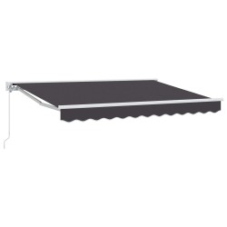 Auvent rétractable manuel Anthracite 3 x 2,5 m 546776546776