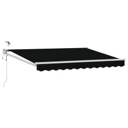 Auvent rétractable électrique Noir 3,5 x 2,5 m 546800546800