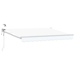 Auvent rétractable électrique Blanc 3,5 x 2,5 m 546807546807