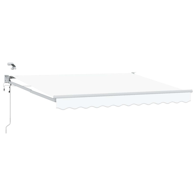Auvent rétractable électrique Blanc 3,5 x 2,5 m 546807546807