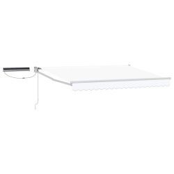 Auvent rétractable électrique Blanc 3,5 x 2,5 m 546831546831