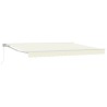 Auvent rétractable manuel Crème 4 × 3,5 m 546856546856