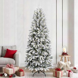 Sapin de Noël artificiel avec 300 LED avec support Blanc 240 cm 546888546888