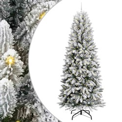 Sapin de Noël artificiel avec 300 LED avec support Blanc 240 cm 546888546888