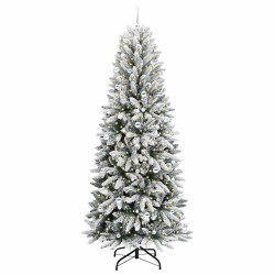 Sapin de Noël artificiel avec 300 LED avec support Blanc 240 cm 546888546888