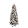 Sapin de Noël artificiel avec 150 LED avec support Blanc 150 cm 546889546889