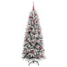 Sapin de Noël artificiel avec 150 LED avec support Blanc 150 cm 546889546889
