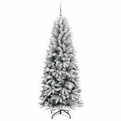Sapin de Noël artificiel avec 150 LED avec support Blanc 150 cm 546890546890