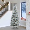 Sapin de Noël artificiel avec 300 LED avec support Blanc 240 cm 546891546891