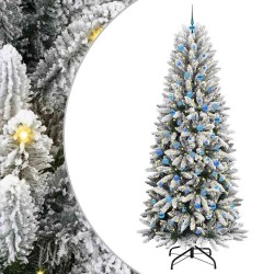 Sapin de Noël artificiel avec 300 LED avec support Blanc 240 cm 546891546891