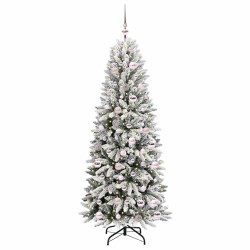 Sapin de Noël artificiel avec 300 LED avec support Blanc 180 cm 546892546892