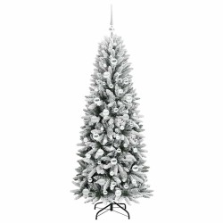 Sapin de Noël artificiel avec 300 LED avec support Blanc 180 cm 546893546893
