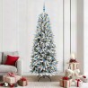 Sapin de Noël artificiel avec 300 LED avec support Blanc 210 cm 546894546894