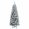 Sapin de Noël artificiel avec 300 LED avec support Blanc 210 cm 546894546894