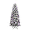 Sapin de Noël artificiel avec 300 LED avec support Blanc 210 cm 546897546897