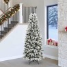 Sapin de Noël artificiel avec 300 LED avec support Blanc 240 cm 546898546898