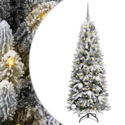 Sapin de Noël artificiel avec 150 LED avec support Blanc 150 cm 546899546899