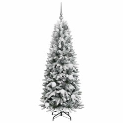 Sapin de Noël artificiel avec 150 LED avec support Blanc 150 cm 546899546899