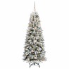 Sapin de Noël artificiel avec 150 LED avec support Blanc 150 cm 546900546900